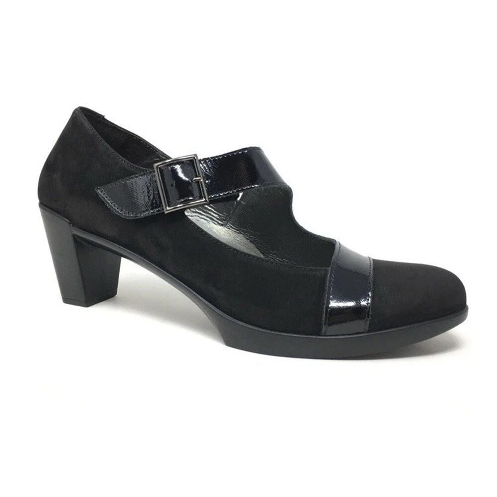 Naot Black Heels with Buckle